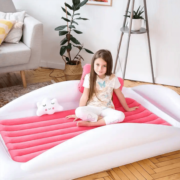Inflatable Toddler Bed with Safety Bumpers for Kids (2)