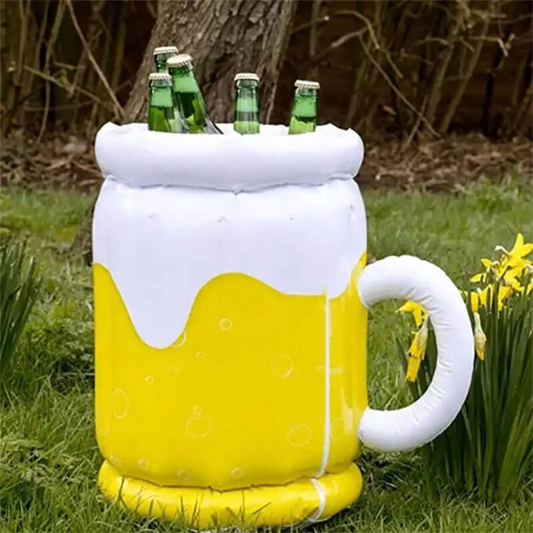 Wholesale OEM PVC inflatable Beer shape ice cooler (1)